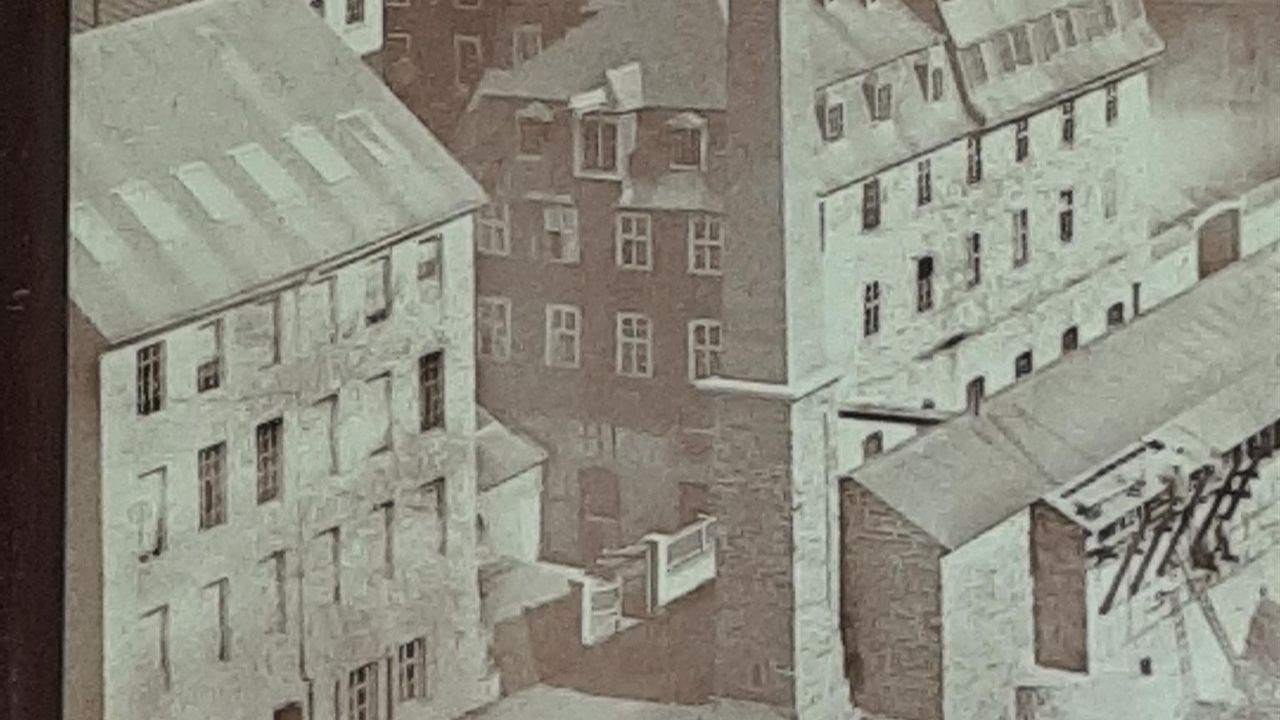 Historisches Bild, ehemalige Tuchfabrik Historisches Bild, ehemalige Tuchfabrik